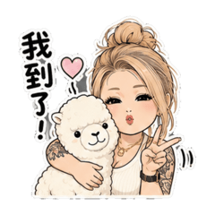 情侶用語。刺青女孩
