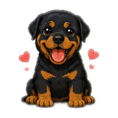 Rottweiler puppy dog