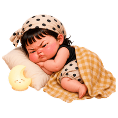 Polka-Dot Lazy Toddler (No text)