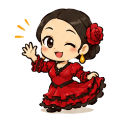 Cute Flamenco stickers