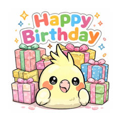Cute Cockatiel Sticker Mix