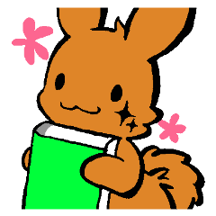 Rabbit likes reading