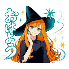 Cute Witch Daily Chat Stickers