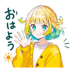Cute Easygoing Girl Stickersvol.2
