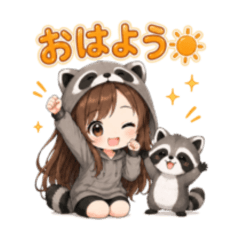 A Girl's Daily Life - Raccoon Edition