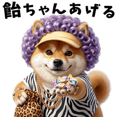 動く！大阪のおばちゃん柴犬（飴ちゃん付）