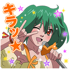 Macross F Character Stickers