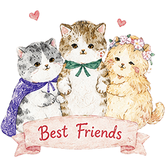 Three Fluffy Besties