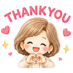 かわいい❤️おとな女子スタンプ
