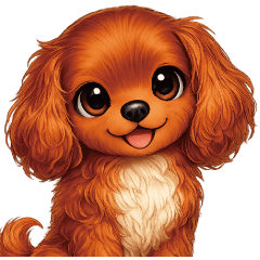 Cute Ruby Cavalier Honorific Stickers