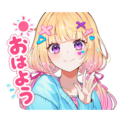 Cute Pastel Girl Daily StickersII