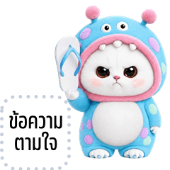Message Stickers: Monster Cat