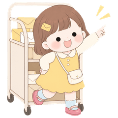 Lemon Postcard Girl (No Text)
