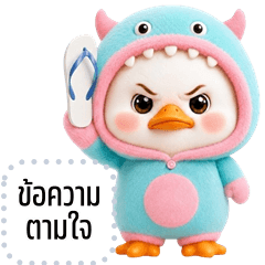เปลี่ยนข้อความตามใจ: น้องเป็ดมอนสเตอร์