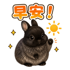 毛茸茸黑兔的日常【繁體中文版】