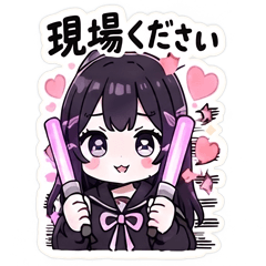 Oshikatsu & Otaku Girl Stickers
