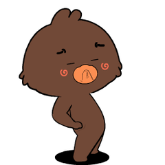 Weird Brown Bear 3 : Pop-up stickers