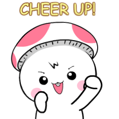 Lovely Mushroom :  Animated Stickers