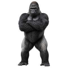 Polite Gorilla | Realistic Stickers