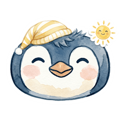 Surreal Penguin Daily Check-in: Morning