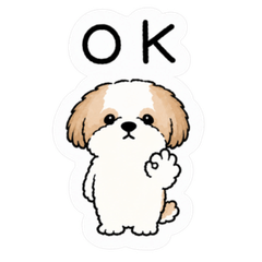 cute shihtzu stamp1