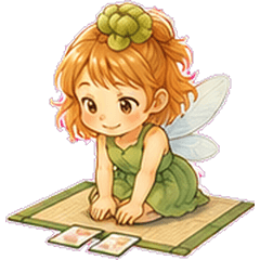 妖精歌牌貼圖40款