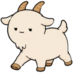 A laid-back goat