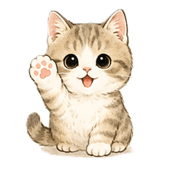 Cute Munchkin Kitten Everyday Stickers 1