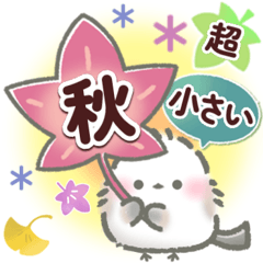 超小さい♡秋にやさしいシマエナガ