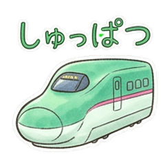 彈跳! 圓滾滾新幹線火車貼圖