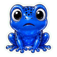 コバルトヤドクガエルガラス風1