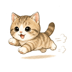 Cute Munchkin Kitten Everyday Stickers 2