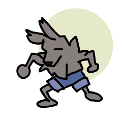 Moving Werewolf Sticker