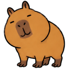 The capybara is thinking.