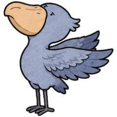 Where are you looking, shoebill?