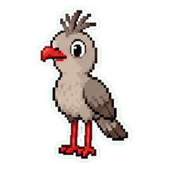 セキレイインコドット絵1