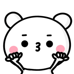 simple bear cute sticker