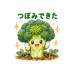Broccoli Harvest Home Garden Stickers