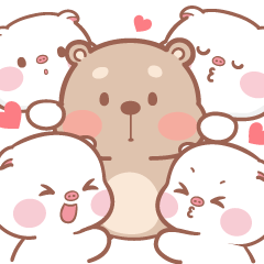 Mompig & Dadbear 特效有聲貼圖