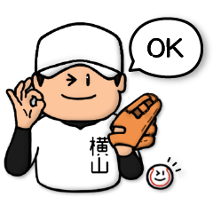 Baseball sticker for Yokoyama :FRANK