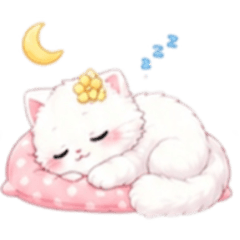 Pink cat by Katherine