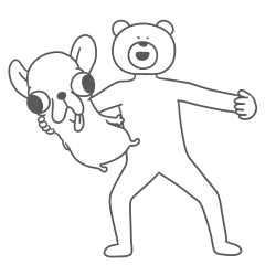 變種吉娃娃 × KETAKUMA 一起鬼混動態貼圖