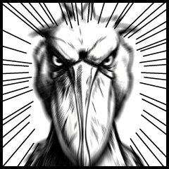 Handsome Shoebill / Comic style