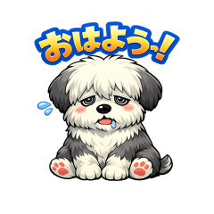Lots of Old English Sheepdogs