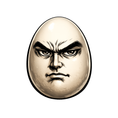 funny face egg