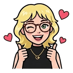 A woman wearing glasses A