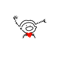 mini chill people sticker