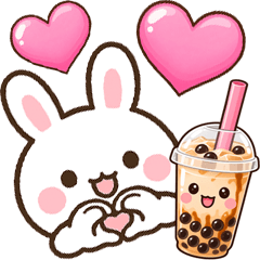 かわいいウサギのスタンプ♥アレンジ