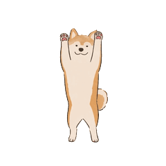 No Text Shiba Inu Animated (Red)