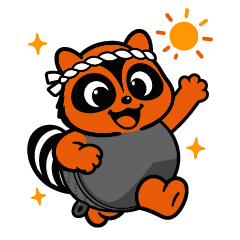 Bunbuku Sushi Tanuki greeting